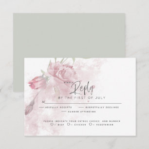 RSVP de casamento   Rosa Rosa Rosa Rosa Rosa Pinta