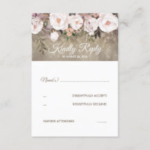RSVP de Casamento Russo das Flores