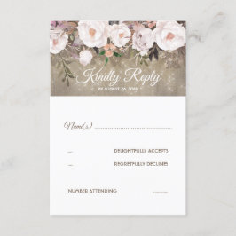 RSVP de Casamento Russo das Flores