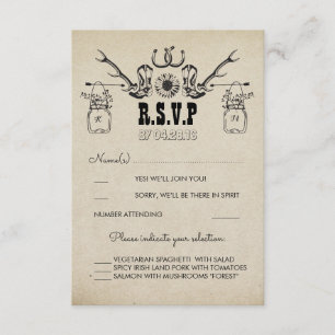 RSVP de Casamento Russo do País dos Calçados Cowbo