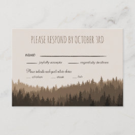 RSVP de Casamento Russo nas Montanhas com janto