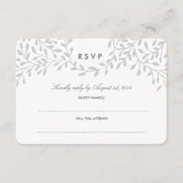 RSVP de Casamento Secreto do Jardim - Cinzas