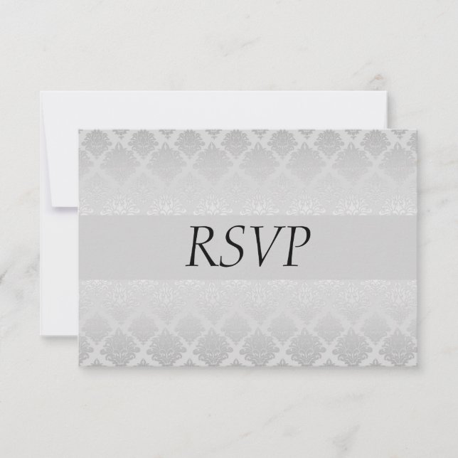 RSVP de Casamento Silver (Frente)