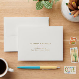 RSVP de Casamento Simples da Elegance Modern