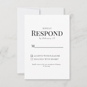 RSVP de Casamento Simples Floral Amarelo