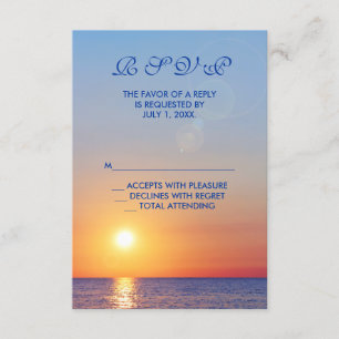 RSVP de Casamento Sunset