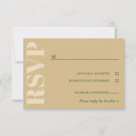 RSVP de Casamento Tan & Green