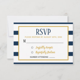 RSVP de Casamentos de Marinhos Náuticos e Burlap