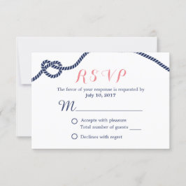 RSVP de Casando de Casamento Náutico