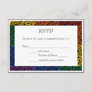 RSVP de Cerimônia de Compromisso Personalizado do 