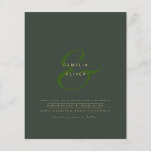 RSVP de Código QR do Convite de casamento de Amper