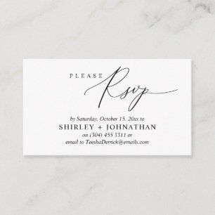 RSVP de Convite de Casamento, Lembrete Romântico M