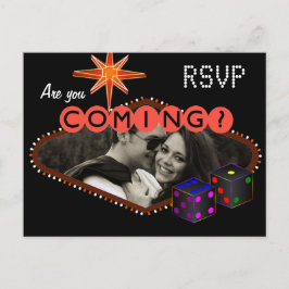 RSVP de Convite de Recepção de casamento de Las Ve
