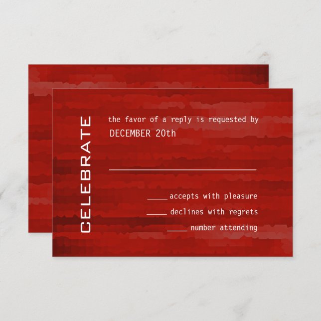 RSVP de Convite do Bar Mitzvah Techno Streaks (Frente/Verso)