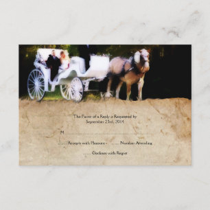 RSVP de Convite para Casamento de Cavalos da Carru