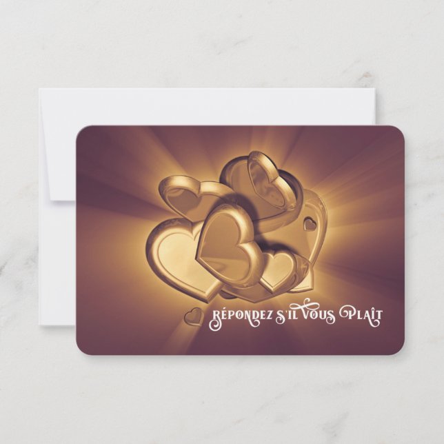 RSVP de Corações Radiantes (Versão 2) (Frente)