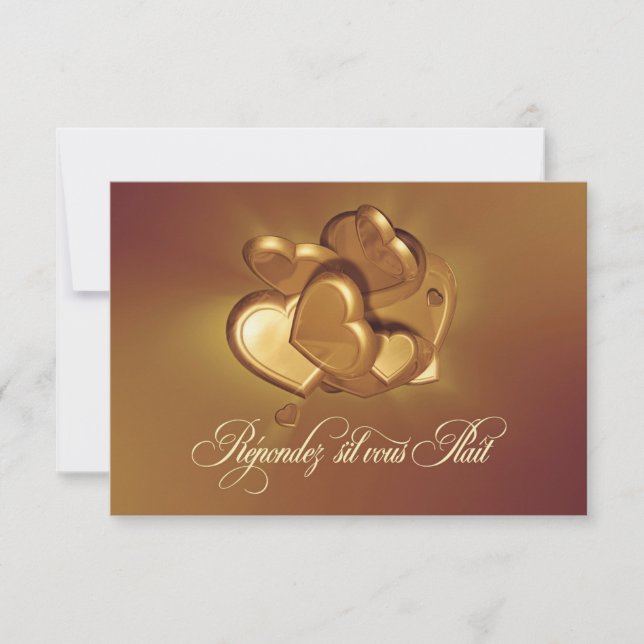 RSVP de Corações Radiantes (Versão 4) (Frente)