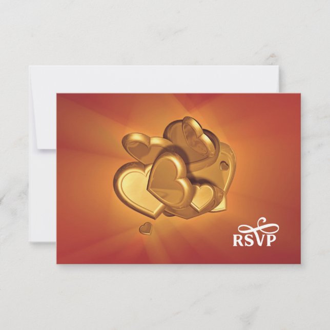 RSVP de Corações Radiantes (Versão 7) (Frente)