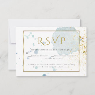 RSVP de Escolha de Refeição de Separadores de Cor 