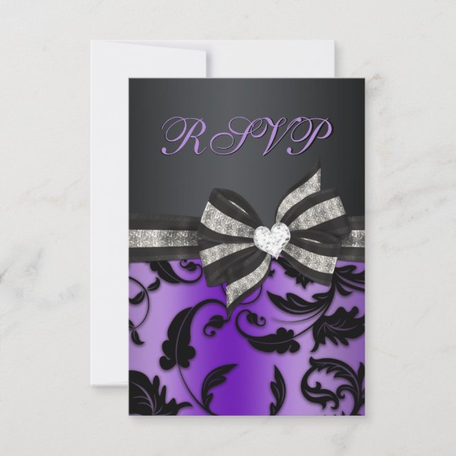 RSVP de espiral floral com Arco (Frente)