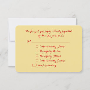 RSVP de Festa de Natal de Férias Personalizadas e