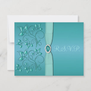 RSVP de Fios de BRILHO, Placa RSVP de Fios Aqua