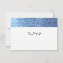 RSVP de Glitter Azul