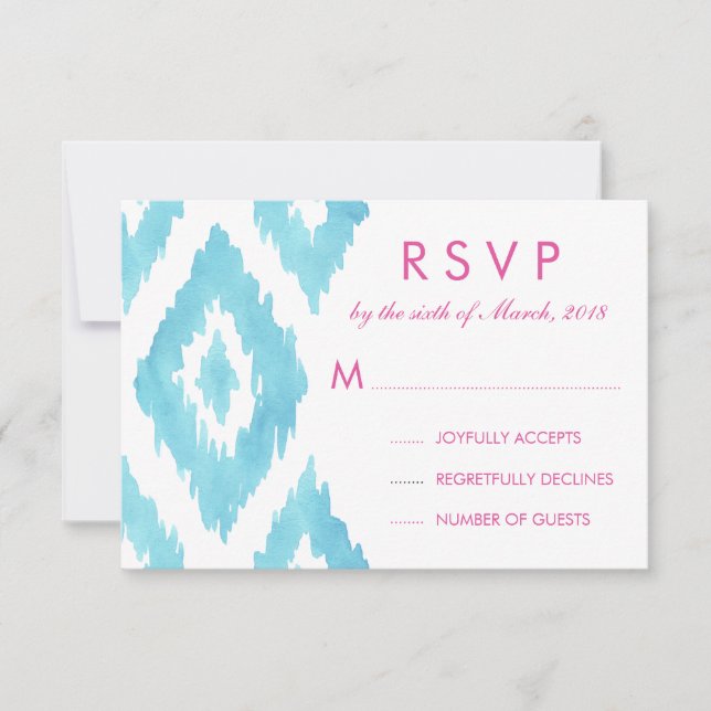RSVP de Ikat Azul (Frente)