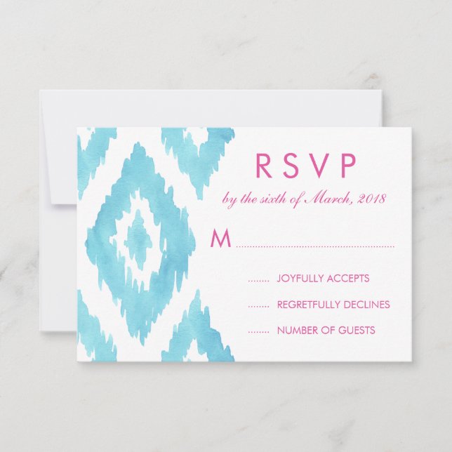 RSVP de Ikat Azul (Frente)