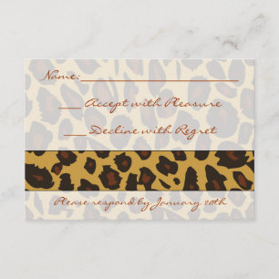 RSVP de Impressão do Leopardo