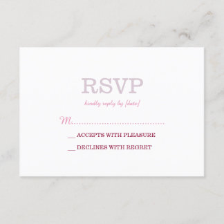 RSVP de Lavanda Branca Simples Elegante