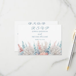 RSVP de Listas Tropicais de Aquarelas
