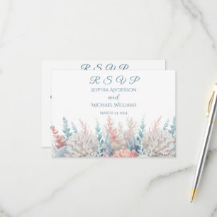 RSVP de Listas Tropicais de Aquarelas