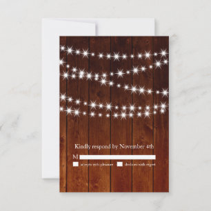 RSVP de Luzes Brilhantes do Conselho Barn