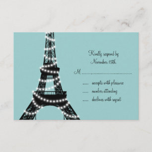 RSVP de Luzes Parisienses (turquesa)