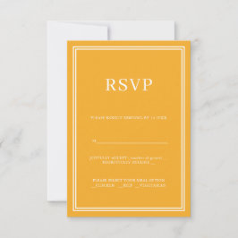 RSVP de Minimalismo Amarelo Moderno