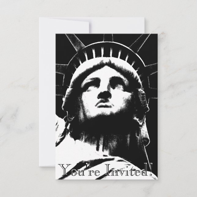 RSVP de Nova Iorque Personalizada para Convites (Frente)