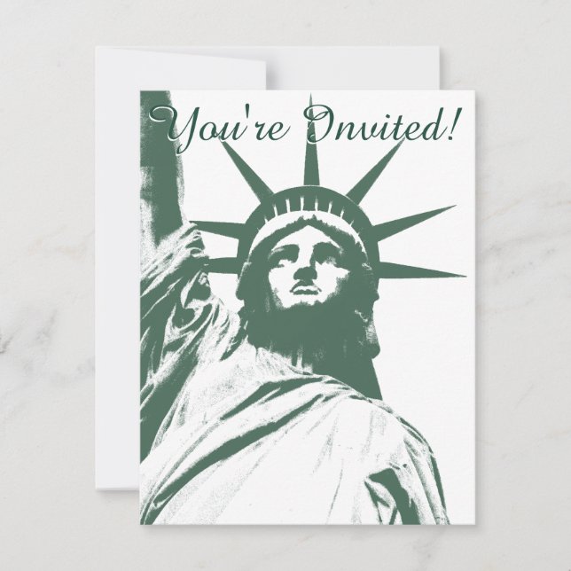 RSVP de Nova Iorque Personalizada para Convites (Frente)