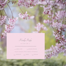 RSVP de Opções de Janto Rosa Formal