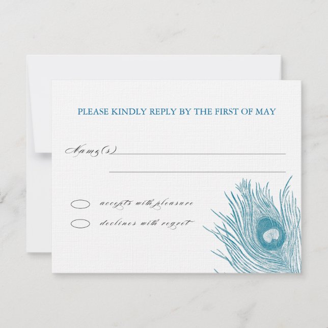 RSVP de Penas de Peacock (Frente)