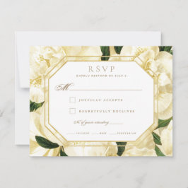RSVP de Placa de Resposta de Casamento *Blooms de 