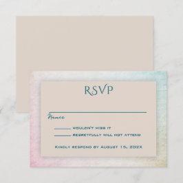 RSVP de Presença Simples em Bege Areia