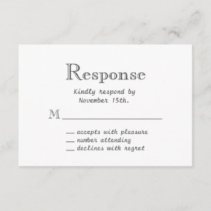 RSVP de Quadro de Chalkboard
