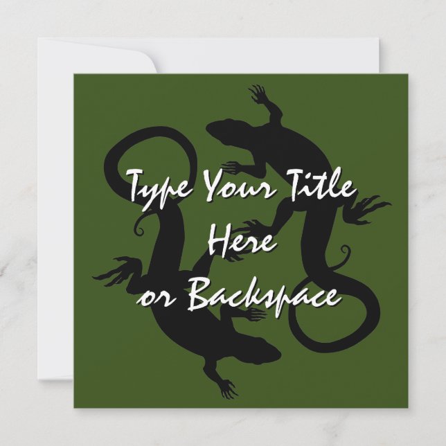 RSVP de Réplica Personalizada de Convites de Arte  (Frente)