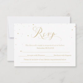 RSVP de Resposta de Casamento no inverno Noite Sno