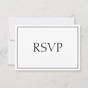 RSVP de Resposta Sensacional em Preto e Branco