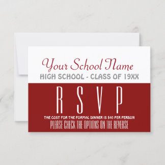 RSVP de Reunião de Classe de Estilo de Newsletter