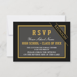 RSVP de Reunião de Classe Formal Clássica