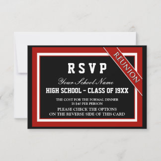 RSVP de Reunião de Classe Formal Clássica