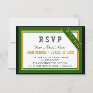 RSVP de Reunião de Classe Formal Clássica